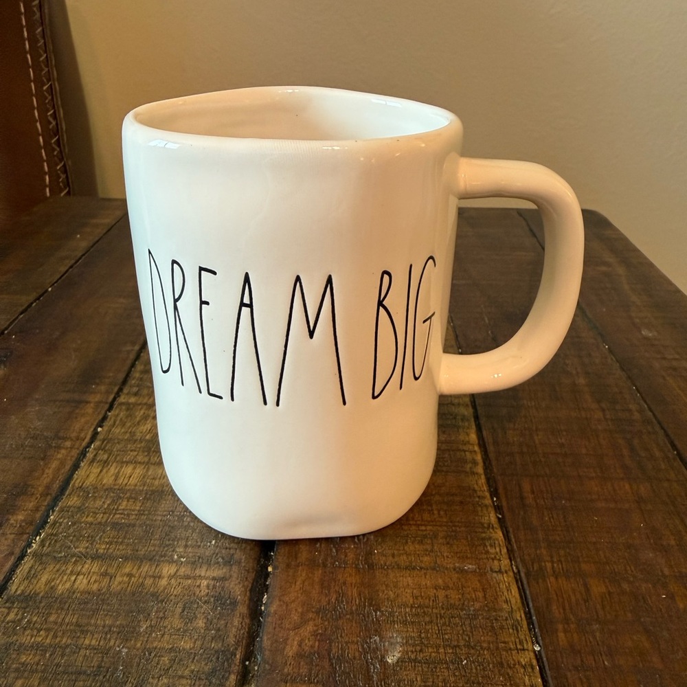 Rae Dunn Cream 'Dream Big' Mug